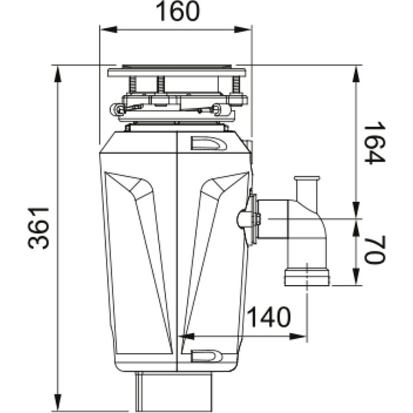 Измельчитель пищевых отходов Franke Slim 50 134.0715.098