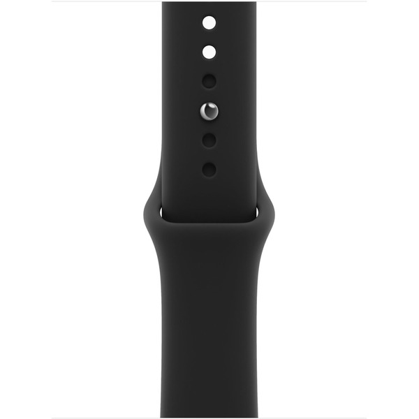 Умные часы Apple Watch Series 12 42 мм MJEA4X/A (алюминиевый корпус, черный/черный, спортивный силиконовый ремешок S/M)