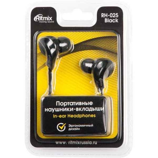 Наушники RITMIX RH-025 (черный)