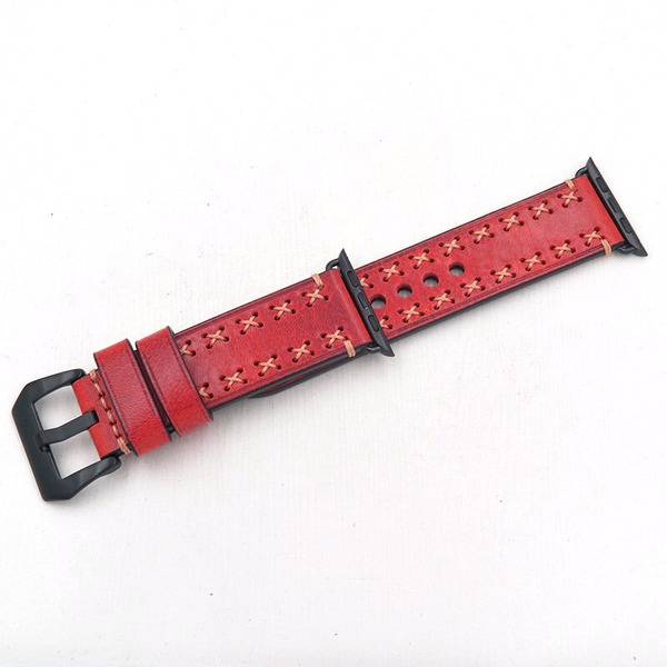 Ремешок Bingo Leather Cross для APPLE Watch Красный