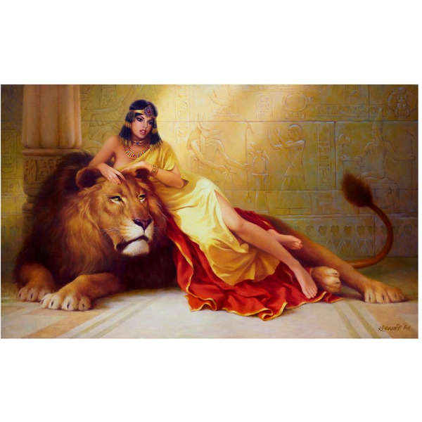 Картина стразами (алмазная мозаика) ОСТРОВ СОКРОВИЩ «Принцесса Египта» 663852