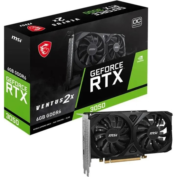 Видеокарта MSI GeForce RTX 3050 Ventus 2X 6G OC