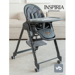 Стульчик для кормления VipBaby Inspiria (Dark Grey)