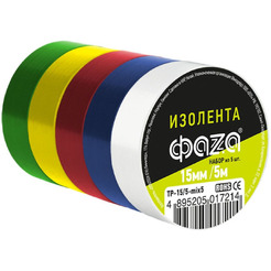 Изолента Фаza 5017214 (5 шт)