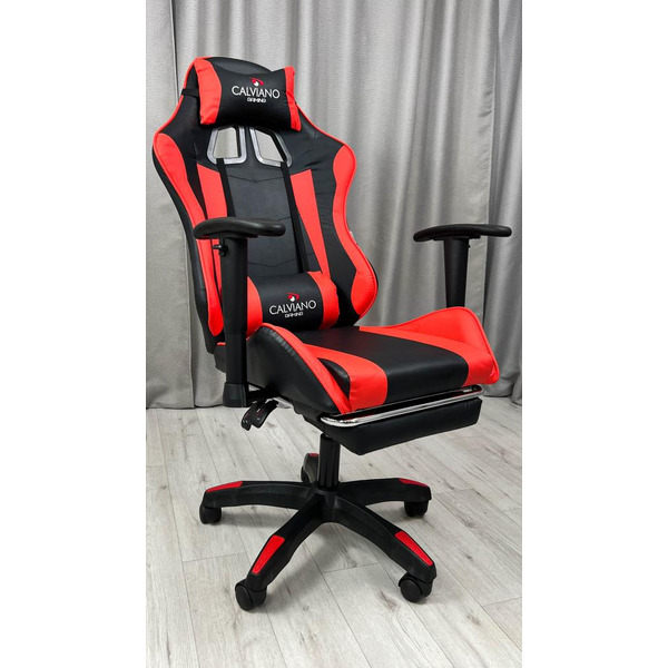 Вибромассажное кресло Calviano 1585 (черно-красное)