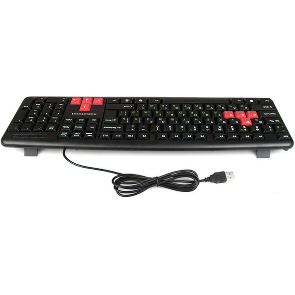 Клавиатура Nakatomi KN-02U Black-Red
