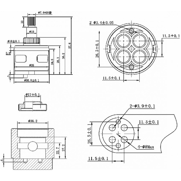 Картридж-дивертор AV Engineering AVSSS-101