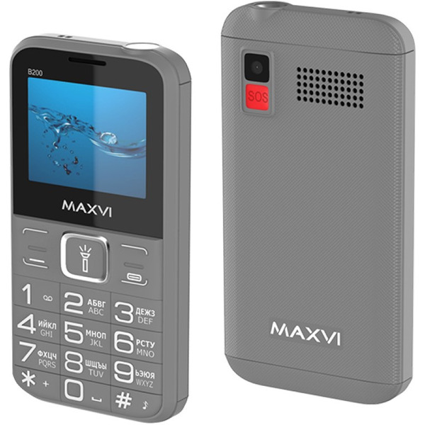 Мобильный телефон Maxvi B200 (серый)