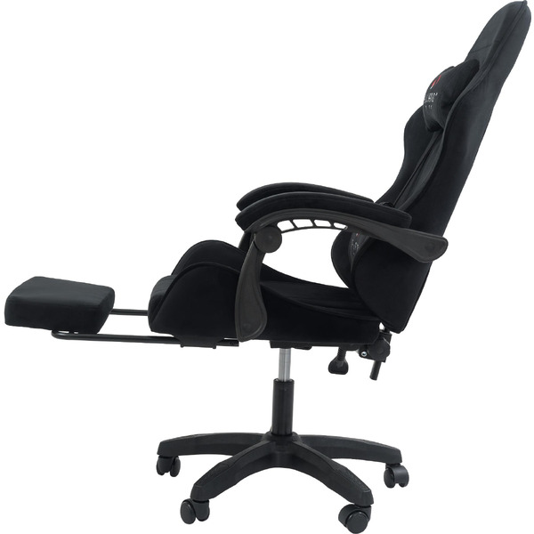 Вибромассажное кресло Calviano 1584 (велюр, черный)