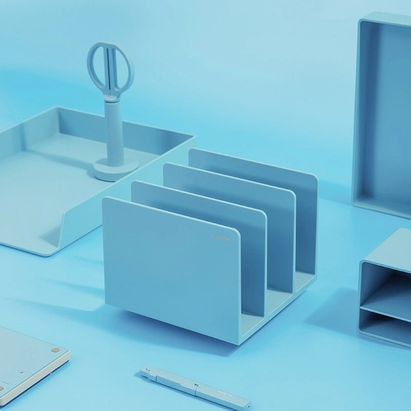 Подставка-ограничитель для книг Deli NS006BLUE