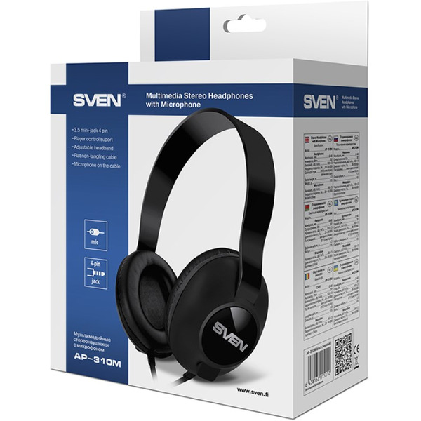 Наушники с микрофоном SVEN AP-310M