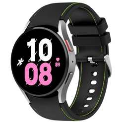 Ремешок Bingo Stitch для SAMSUNG Galaxy Watch3 41mm/4/4 Classic/5/5 Pro (черный с зеленым)