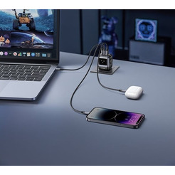 Сетевое зарядное устройство UGREEN Nexode Robot GaN Tech 65W, CD361-25685B Gray