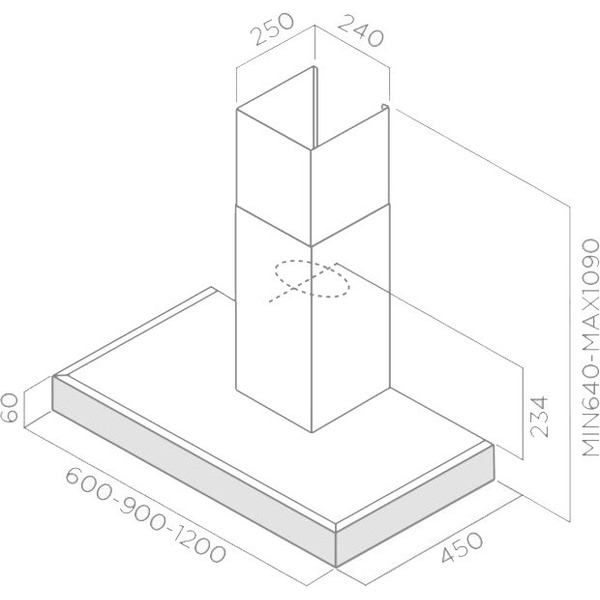 Кухонная вытяжка Elica Spot Plus IX/A/60