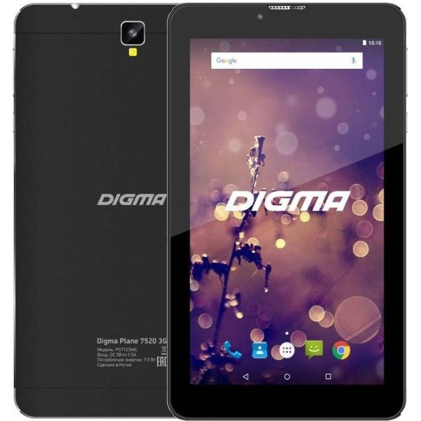 Планшет DIGMA Plane 7520 черный