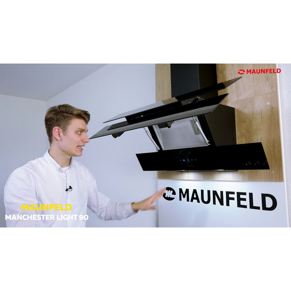 Кухонная вытяжка Maunfeld Manchester Light 90 (черный)