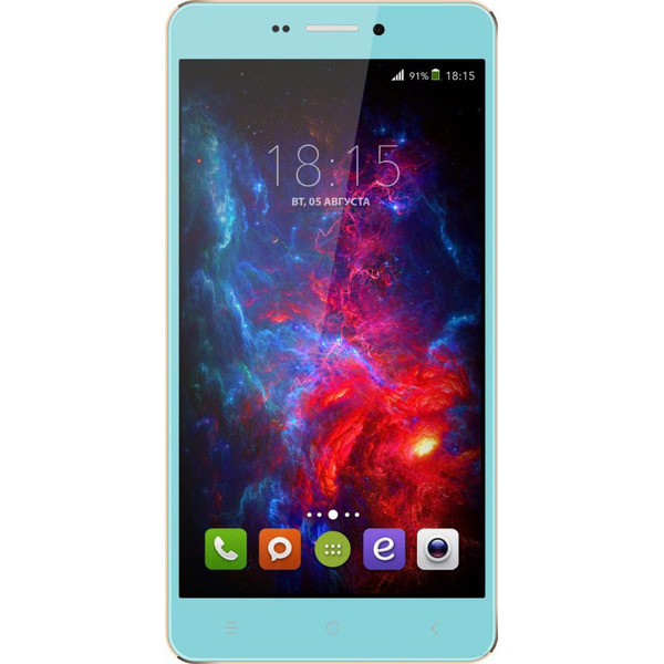 Смартфон BQ BQS-5515 Wide голубой (Tiffany Blue)