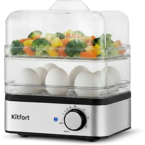 Яйцеварка "2 в 1" Kitfort КТ-6958