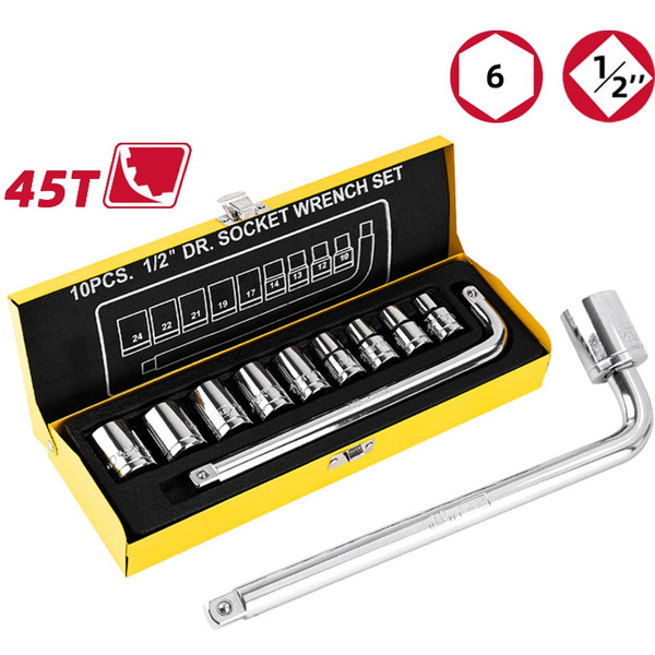 Набор головок торцевых Deli YS EDL2010T