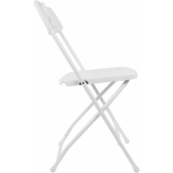 Стулья складные BRABIX Golf CF-002 (КОМПЛЕКТ 4 шт., белый каркас, пластик белый) 533031