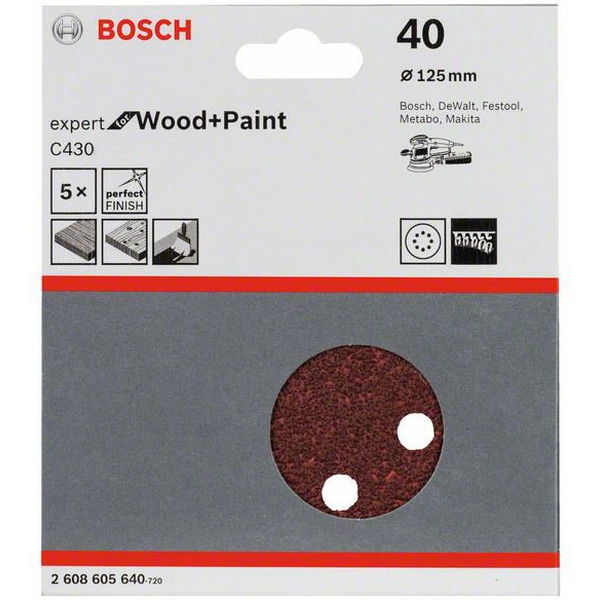 Шлифлист Bosch Expert for Wood and Paint C430 2.608.605.640