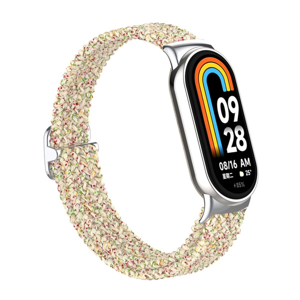 Ремешок Bingo Braided для Xiaomi Mi Band 8 (песочный в крапинку)