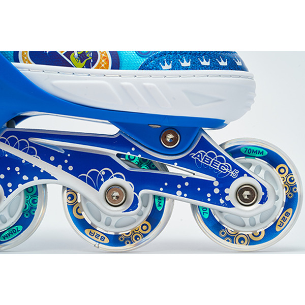 Роликовые коньки Sundays PW-153B-5D (р 37-40)голубой