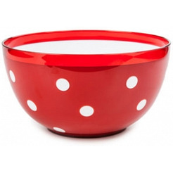 Салатник Berossi Marusya ИК 17112000 (красный п/прозрачный)