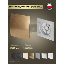 Решетка с панелью Awenta RWO100sz-PEZ100
