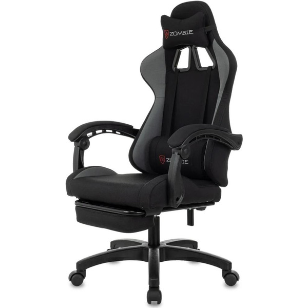 Кресло игровое ZOMBIE Shadow (черный/серый)