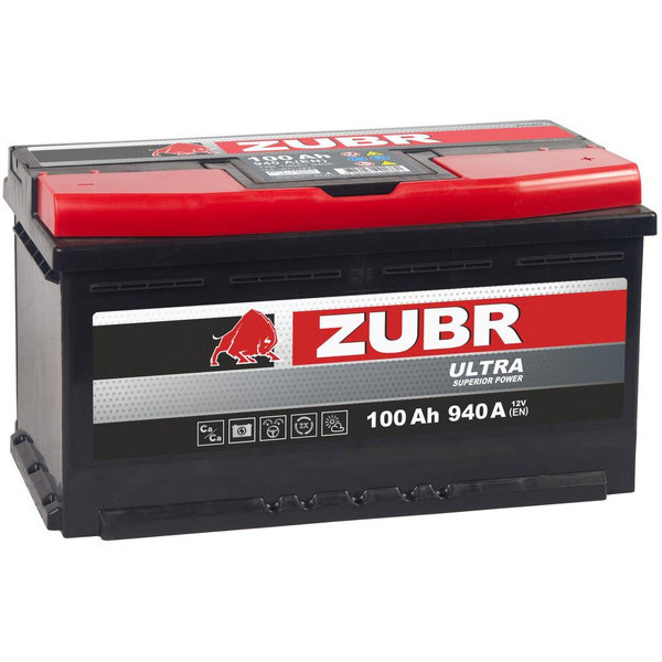 Автомобильный аккумулятор Zubr Ultra R+ 100 А/ч ZU1000S