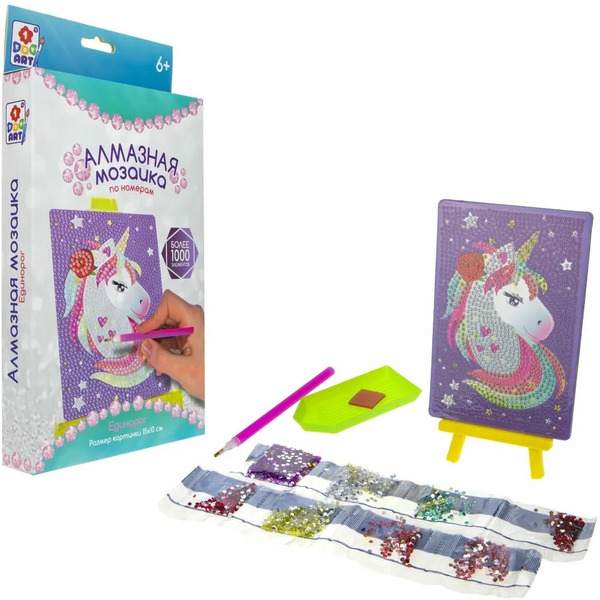 Алмазная мозаика 1 TOY Единорог Т19038Т