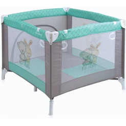 Детский манеж LORELLI PLAY STATION GREY&GREEN BEST FRIENDS