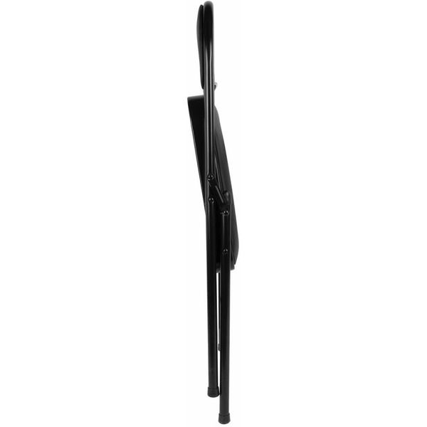Стул складной BRABIX Golf Plus CF-003 КОМФОРТ (черный каркас, кожзам черный) 533026