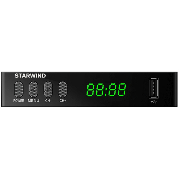 Ресивер DVB-T2 Starwind CT-220 (черный)