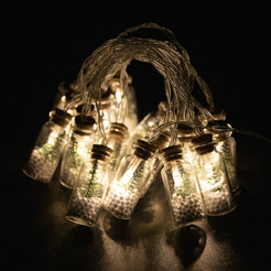 Светодиодная гирлянда Золотая сказка Нить Бутылочки / 592203 (теплый белый)