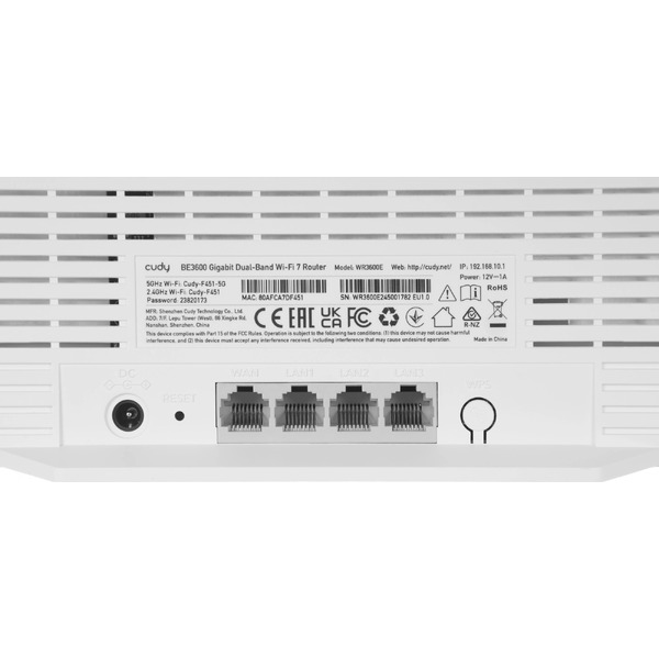 Wi-Fi роутер Cudy WR3600E