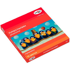 Пластилин Гамма Мультики 280018 (12 цв)