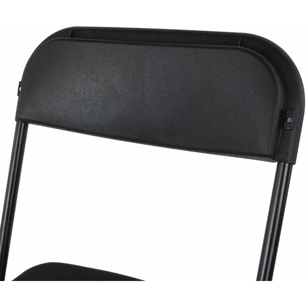 Стулья складные BRABIX Golf CF-002 (КОМПЛЕКТ 4 шт., черный каркас, пластик черный) 533030