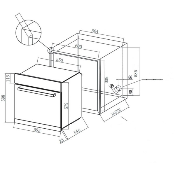Духовой шкаф ZORG FIN611 BL