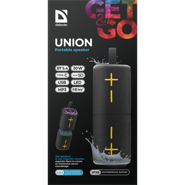 Пара Bluetooth колонок Defender Unioun