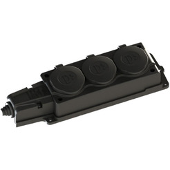 Колодка розеточная Systeme Electric MultiSet MST4103BK