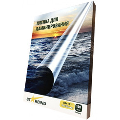 Пленка для ламинирования пакетная STARBIND 00шт 80X111 (A7) 150мкм глянцевая