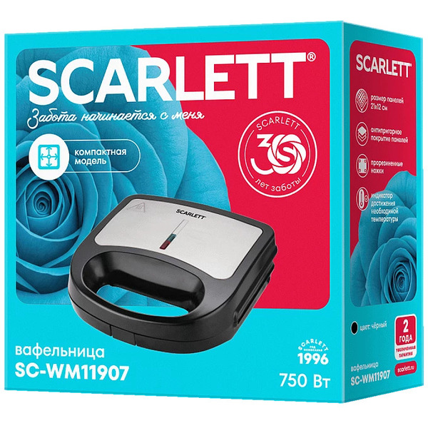 Вафельница Scarlett SC-WM11907 (черный)