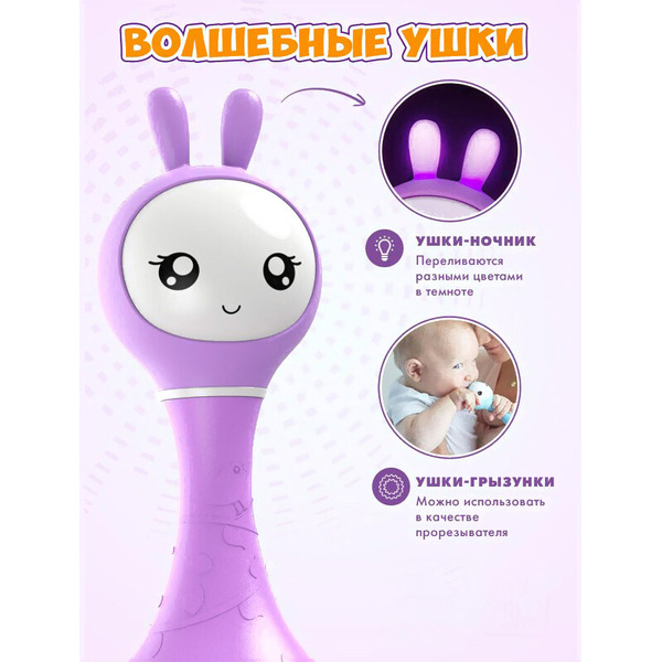 Интерактивная игрушка Alilo Умный зайка R1 60402 (синий)