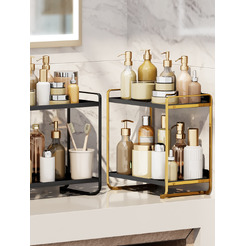 Органайзер для косметики настольный Happy Home HH-034B (черный/золотой)