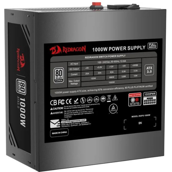 Блок питания Redragon RGPS-1000W 71811