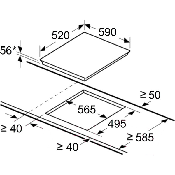 Варочная панель MAUNFELD CVI594BG
