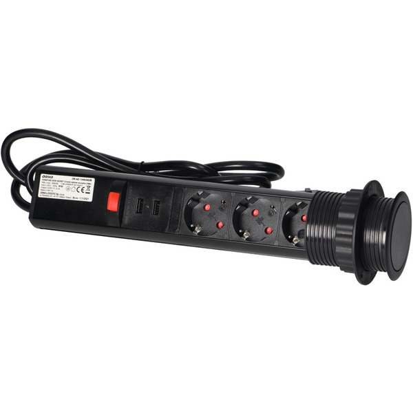 Блок розеточный Orno OR-AE-1349-B 1,8 м