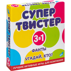 Игра детская комнатная DREAM MAKERS Супертвистер 3в1. Твистер. Фанты. Угадай, кто? 2314C